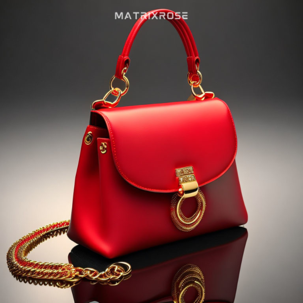 matrix rose fashion handbag